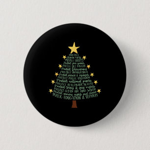 Subtiler Anti-Trump-lustiger-Christbaum Button