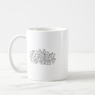 Subtiler Blumiger Botanischer Protest Liberal Wide Kaffeetasse