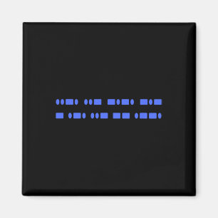 Subtiler F T Morse-Code-Widerstand 8647 Feministis Magnet