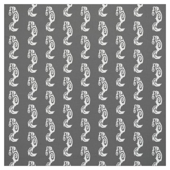 Subtiler Fox Kitsune Stammes- mit Geist-Laterne Stoff (Muster)