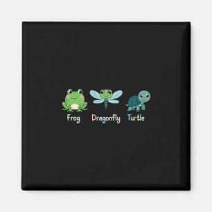 Subtiler politischer Humor Frosch Libelle Schildkr Magnet