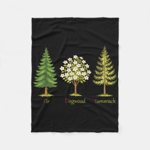 Subtiler Tannenhartriegel Tamarack-Bäume Anti-Trum Fleecedecke
