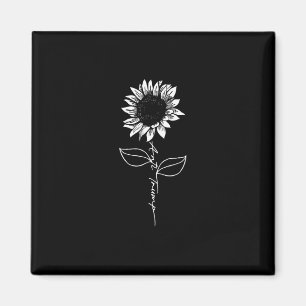 Subtiles Anti-Trump-Shirt Blumen Sonnenblume 1 Magnet