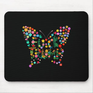 Subtiles Anti-Trump-Shirt Florale Butterfly Verste Mousepad