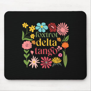 Subtiles florales Trump Resist Shirt Blumen Foxtro Mousepad