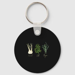 Subtiles Kraut Fenchel Dill Thym Anti Trump Shirt  Schlüsselanhänger