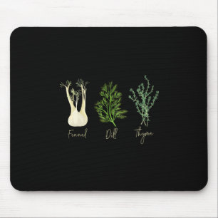 Subtiles Kräuterfenchel-Dill-Thymian-Anti-Trump-Sh Mousepad