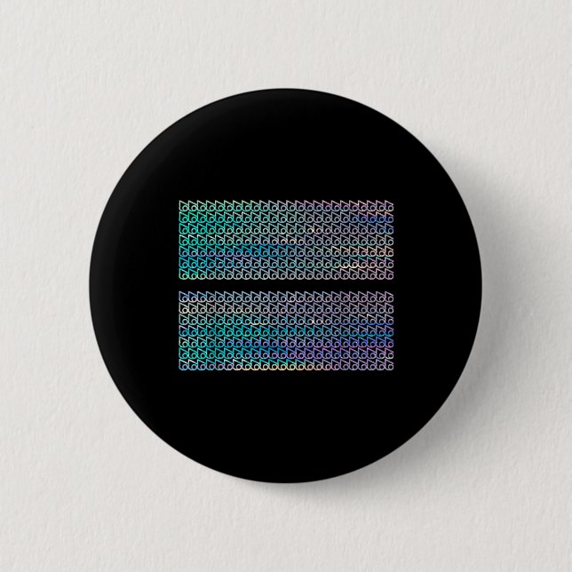 Subtle 67 Six Seven Brainrot Hidden Message Gen Al Button (Vorderseite)