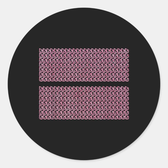 Subtle 67 Six Seven Brainrot Hidden Message Gen Al Runder Aufkleber (Vorderseite)