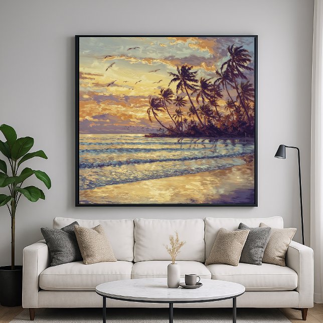 Subtle Beach Light - Impressionismus Landschaft Poster (Von Creator hochgeladen)