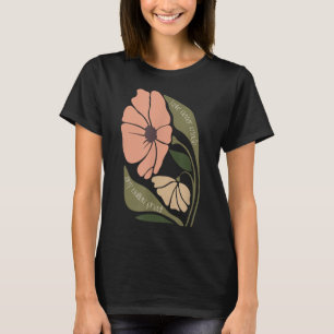 Subtle Boho Blume Anti Trum P Liberaler Protest Re T-Shirt