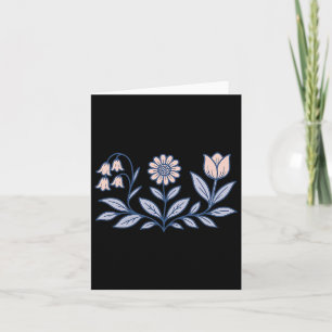 Subtle Boho Blume gegen Trump Karte