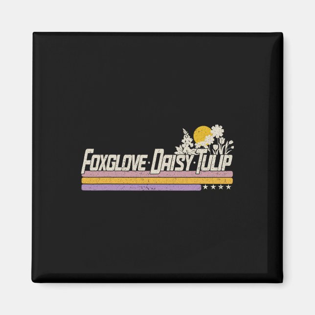 Subtle Boho Blume Trump Resist Shirt Foxglove Da Magnet (Vorne)