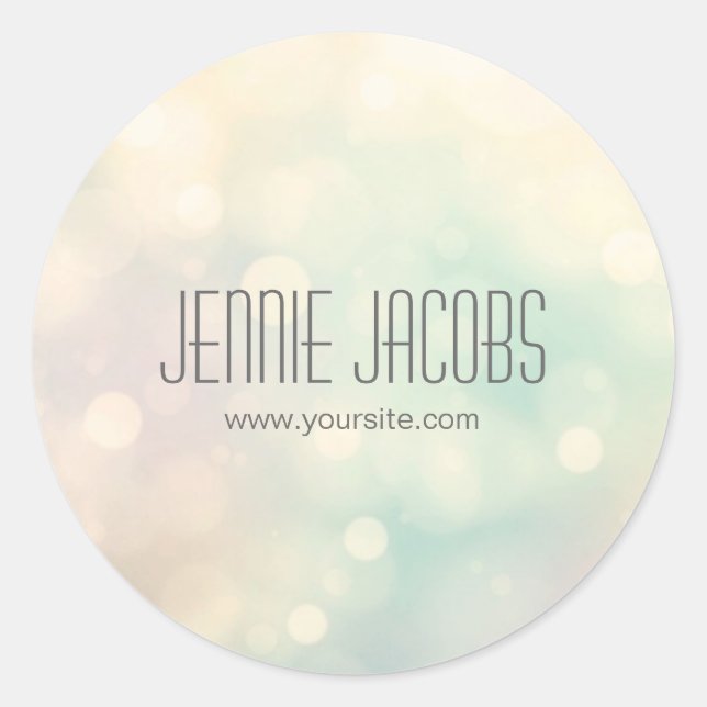 Subtle Bokeh Stickers (Vorderseite)