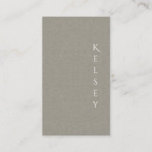 Subtle Fabric Elegantes Foto Business Card