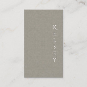 Subtle Fabric Elegantes Foto Business Card Visitenkarte