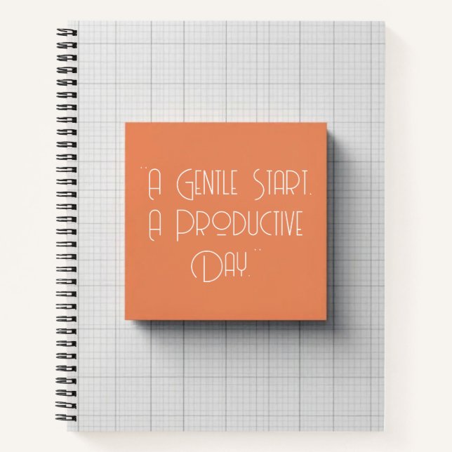 Subtle Grid - Modern Cover Art Notizbuch (Vorderseite)