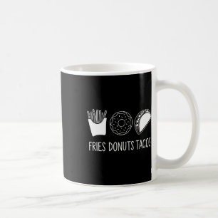 Subtle Political Humor Fries Donuts Tacos Kaffeetasse