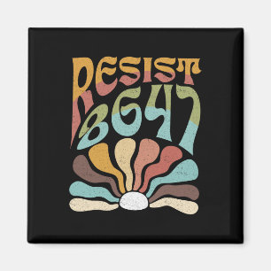 Subtle Resist 8647 Trump Resist Trump Protest Boho Magnet