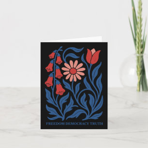 Subtle Resist Trump Foxglove Daisy Tulip Blume 4t Karte