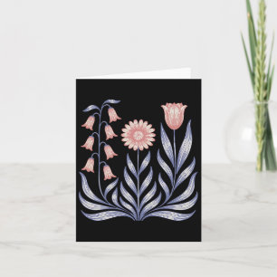 Subtle Resist Trump Foxglove Daisy Tulip Blume 4t Karte