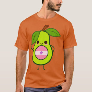 Subtle Sapphic Avocado Sapphic Avocado wlat avocad T-Shirt