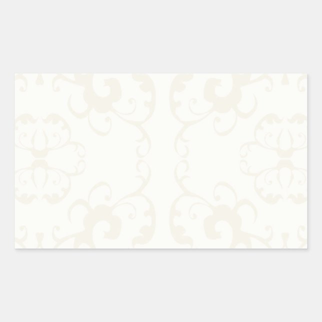 Subtypischer Vintager Musterdruck - anpassen Rechteckiger Aufkleber (Vorderseite)