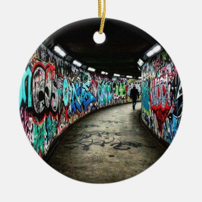 Subway Graffiti Art Keramik Ornament (Vorne)
