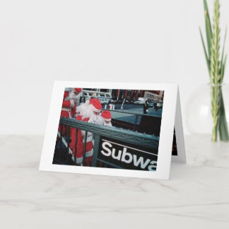 Subway Santa Feiertagskarte