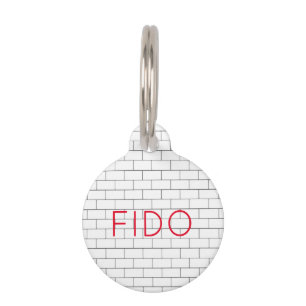 Subway Tile Moderne PET NAME PHONE Architektur Haustiermarke