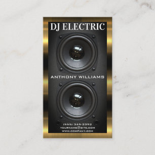 Subwoofer-Lautsprecher   Gold Metallic Trim Visitenkarte