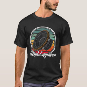 Subwoofer-Tontechniker-Audiosynthesizer-Musik m T-Shirt