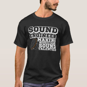 Subwoofer-Tontechniker-Audiosynthesizer-Musik m T-Shirt