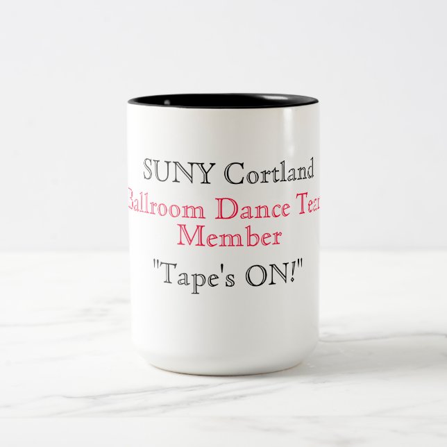 SUCC SUNY CORTLAND KAFFEE-TASSE ZWEIFARBIGE TASSE (Mittel)
