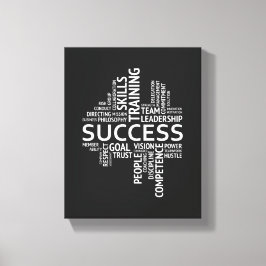 Success Definition | Motivational Quote Wall Art Leinwanddruck