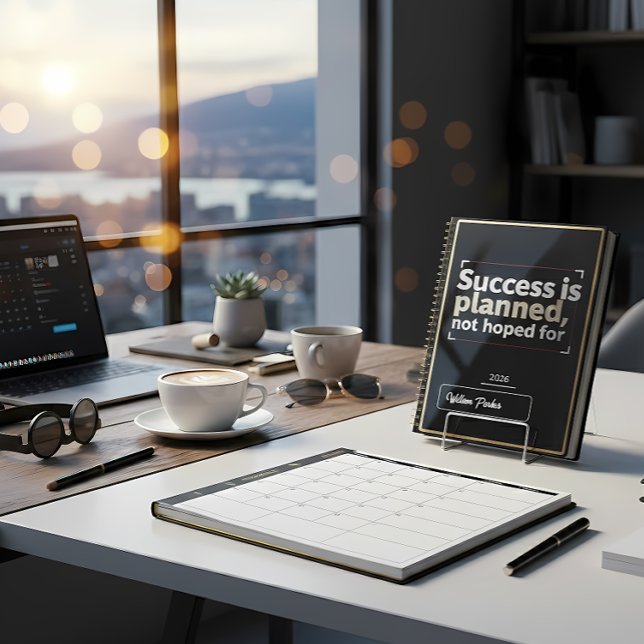 Success Is Planned, Not Hoped For” | Black & Gold  Planer (Von Creator hochgeladen)