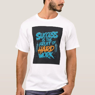 Success is the Fruit of Hard Work Motivation  T-Shirt