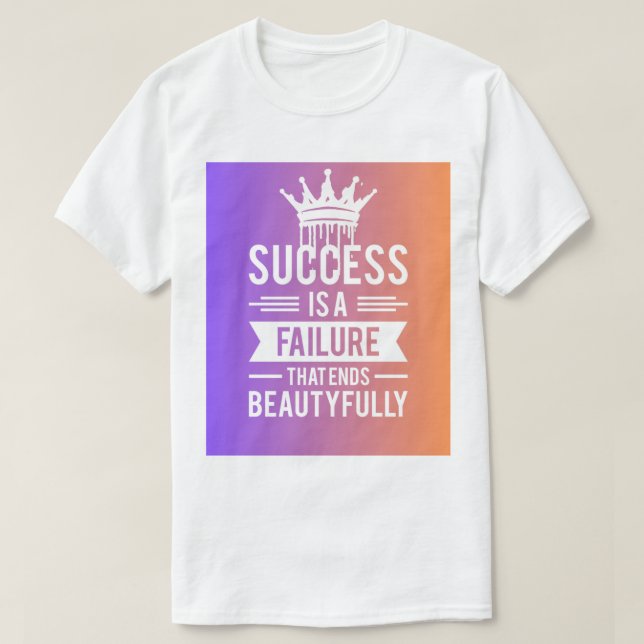 Success Mindset T - Shirt - Motivierend Zitat Shir (Design vorne)