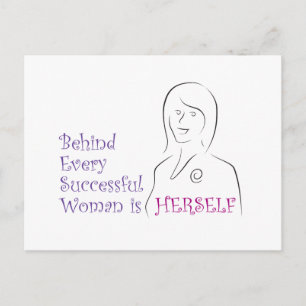 Successful Woman Postkarte