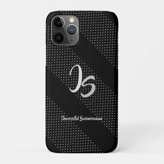 "Successman" Persönliches Silver Monogramm Case-Mate iPhone Hülle (Rückseite)