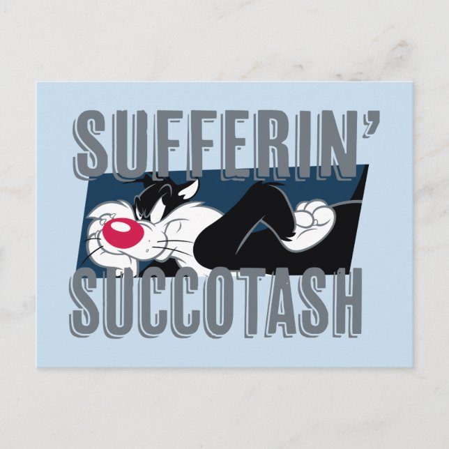 Succotash SYLVESTER™ Cut-Out Postkarte (Vorderseite)