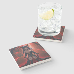 Succubus Kontakt am Kreuzweg: Anime Lilin Dämon Steinuntersetzer