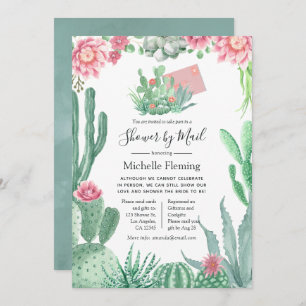 Succuläres Baby oder Brautparty per Post Einladung