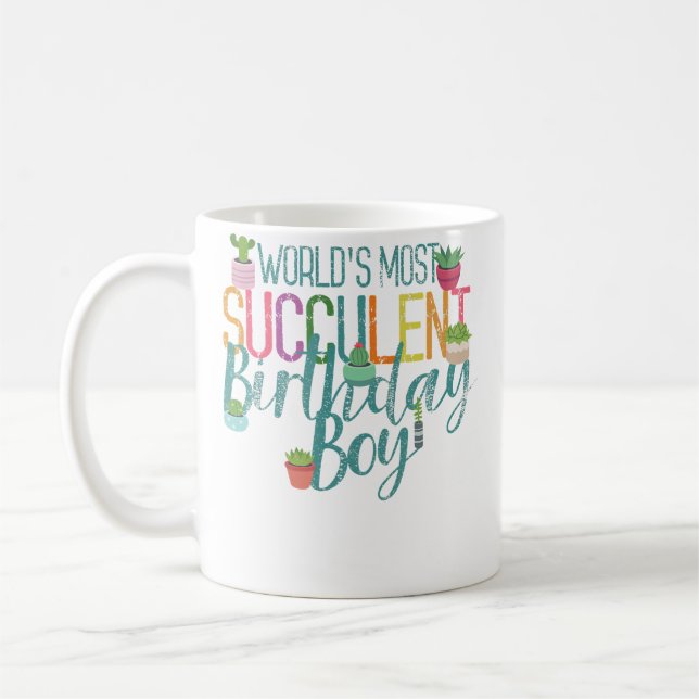 Succulent Dad Birthday Men Plant Lover Gardening G Kaffeetasse (Links)