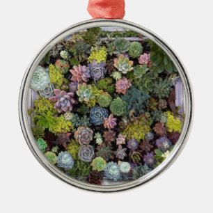 Succulent garden design ornament aus metall