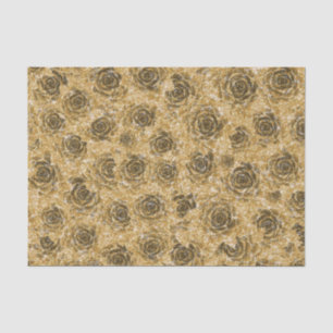 Succulent Gold Glitzer Elegantes Metalldesign Seidenpapier