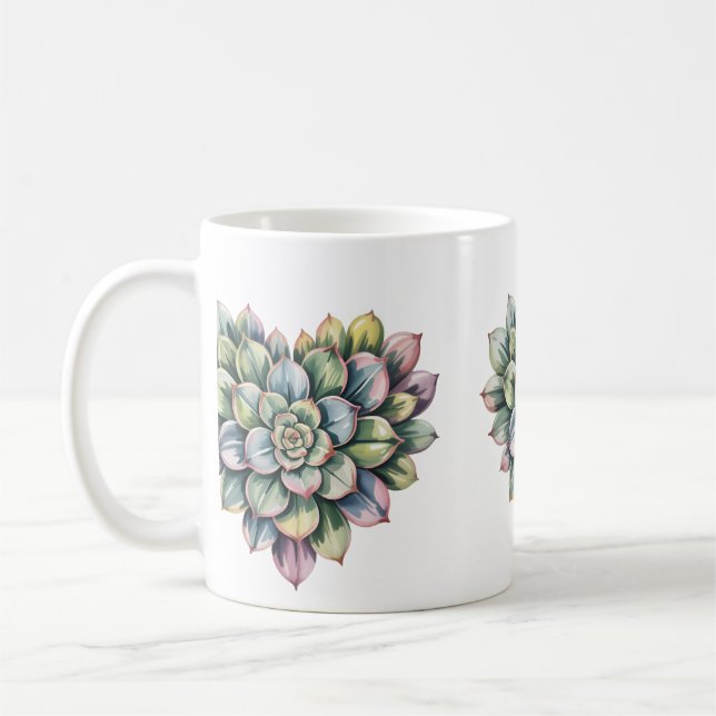  succulent heart shape Classic Mug, 11 oz Kaffeetasse (Links)