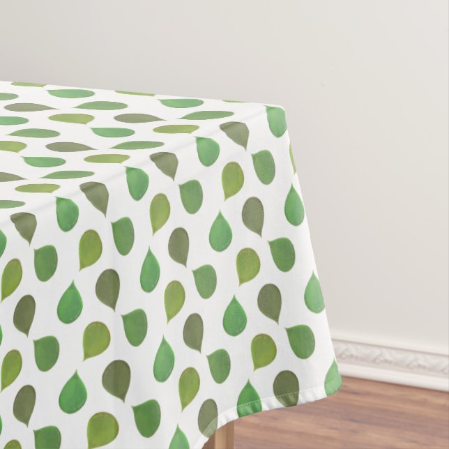 Succulent Jade Tree Green Blätter auf Weiß Tischdecke (Beispiel)