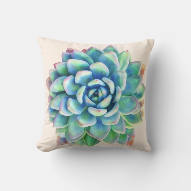 Succulent Print dekorative Kissen (Vorderseite)