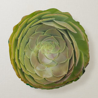 Succulent Rose Shape Rundes Kissen